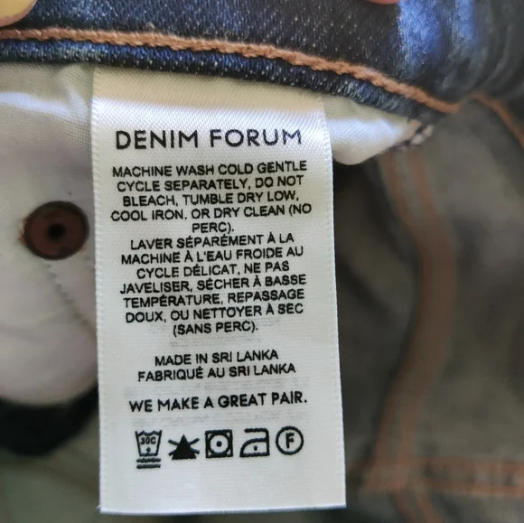 Aritzia Denim Forum Arlo High Rise Straight Jeans short - Picture 13 of 15